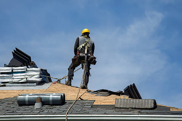 Professional Roof Installation technician working in Deposit, NY